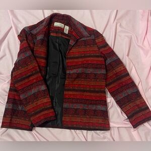 womens red blazer coat